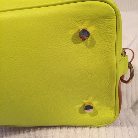 *SOLD* Rebecca Minkoff MAB Mini SatchAlmond/Neon Y - Picture 6 of 8
